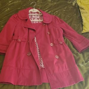 Juicy Couture Red Trench coat